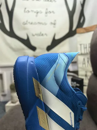 Adidas Blue White Low-Top Platform Sole Lifestyle Sneakers 3