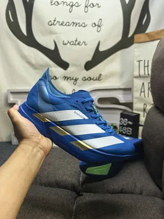Adidas Blue White Low-Top Platform Sole Lifestyle Sneakers 5