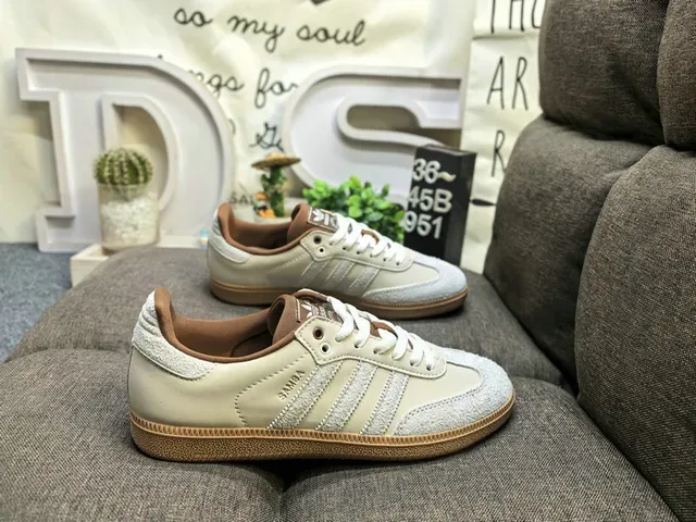 Adidas Brown Beige Woven Textile Upper Perforated Toe Lifestyle Sneakers 11
