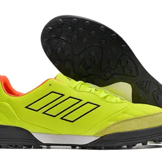 Adidas Copa Pure नियोन पीला काला टर्फ सॉकर जूते