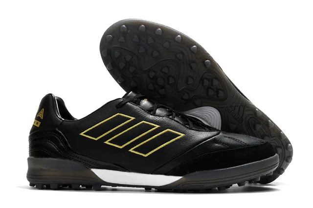 Adidas Copa Pure Amarelo Neón Preto Sapatos de Futebol para Relva 3