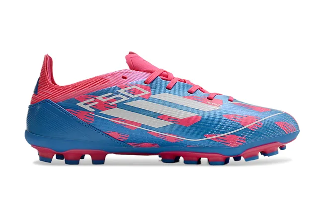 Adidas F50 Blue Pink Low-Cut Synthetic Upper Molded Conical Studs Firm-Ground Soccer Shoes 7