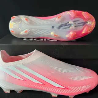 Adidas F50 Gradient White Pink Firm-Ground Soccer Shoes