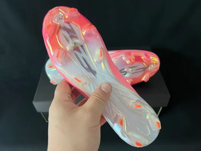 Adidas F50 Gradient White Pink Firm-Ground Soccer Shoes 2