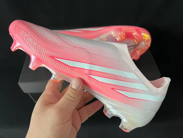 Adidas F50 Gradient White Pink Firm-Ground Soccer Shoes 4