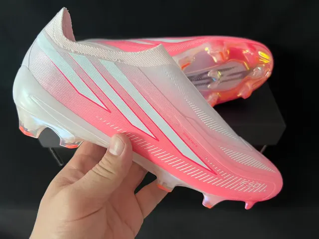 Adidas F50 Gradient White Pink Firm-Ground Soccer Shoes 6