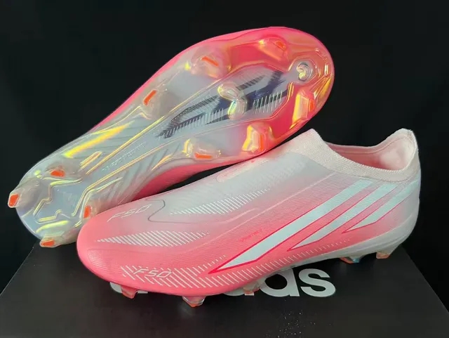 Adidas F50 Gradient White Pink Firm-Ground Soccer Shoes 8
