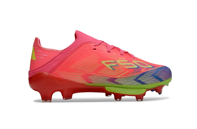 Adidas F50 Multicolor Gradient Sock-Fit Firm-Ground Soccer Shoes 4