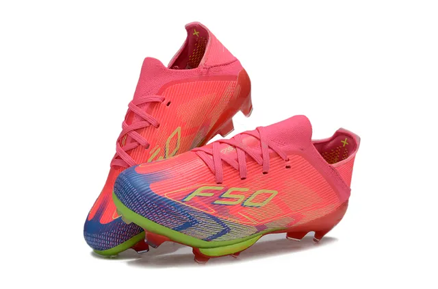 Adidas F50 Multicolor Gradient Sock-Fit Firm-Ground Soccer Shoes 8
