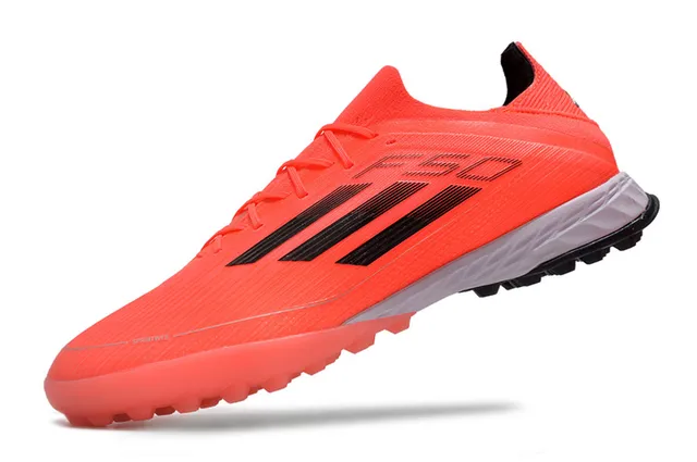 Adidas F50 Orange Black লো-কাট সিন্থেটিক আপার মোল্ডেড স্টাডস টার্ফ ফুটবল জুতো 3