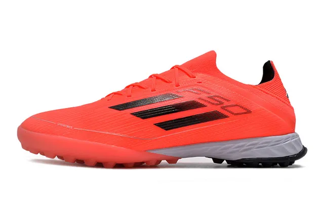 Adidas F50 Orange Black লো-কাট সিন্থেটিক আপার মোল্ডেড স্টাডস টার্ফ ফুটবল জুতো 7
