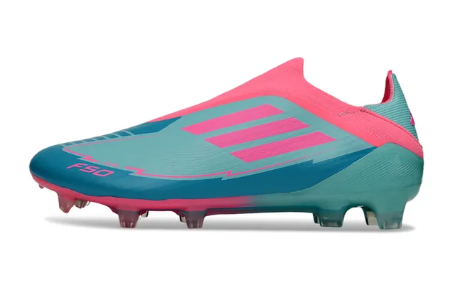 Adidas F50 Pink and Teal Firm-Ground Soccer Shoes 7