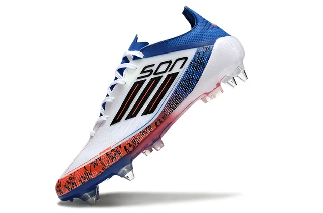 Adidas F50 White Blue Low-Cut Speed-Focused Firm-Ground Soccer Shoes 3