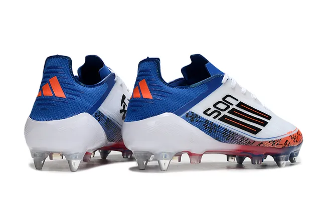 Adidas F50 White Blue Low-Cut Speed-Focused Firm-Ground Soccer Shoes 5