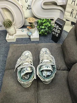 Adidas Forum Hi Currency-Print Winged Lifestyle Sneakers 8