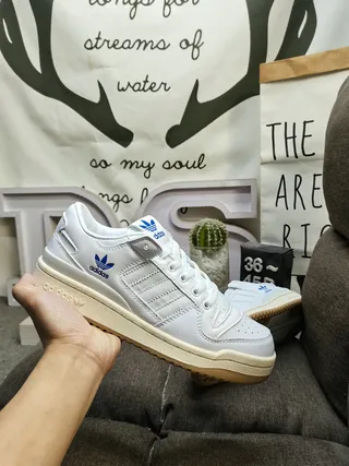 Adidas Forum Low White Blue Gum Lifestyle Sneakers 5