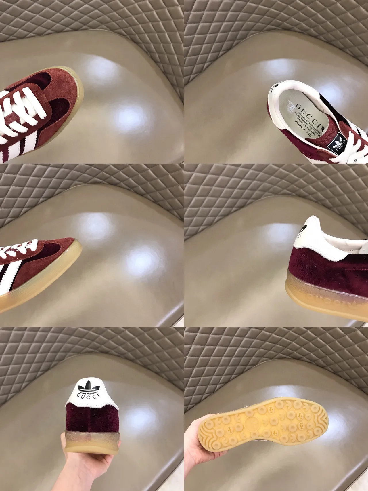 Adidas Gazelle Burgundy Suede Lifestyle Sneakers 2