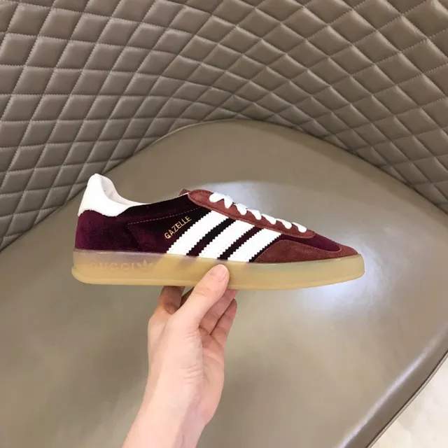 Adidas Gazelle Burgundy Suede Lifestyle Sneakers 5