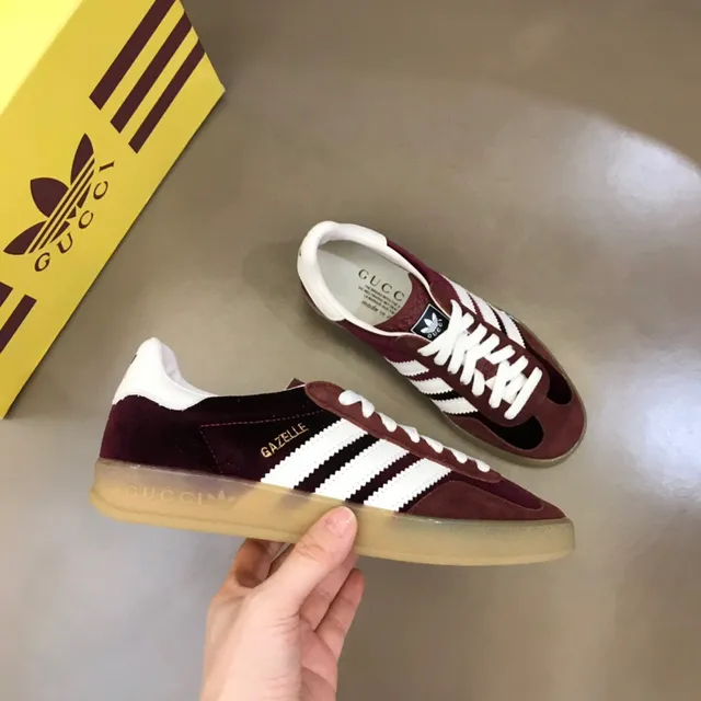 Adidas Gazelle Burgundy Suede Lifestyle Sneakers 6