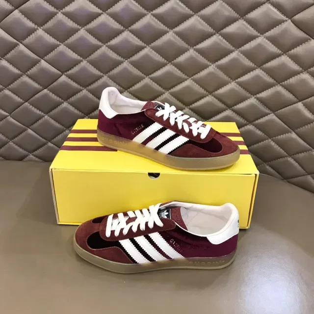 Adidas Gazelle Burgundy Suede Lifestyle Sneakers 8