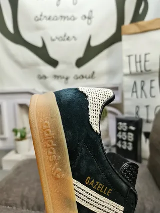 Adidas Gazelle Dark Green Suede Lifestyle Sneakers 3