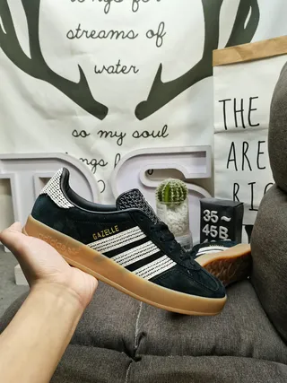 Adidas Gazelle Dark Green Suede Lifestyle Sneakers 5