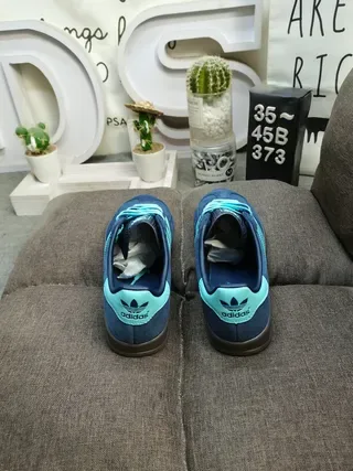 Adidas Gazelle Navy and Mint Lifestyle Sneakers 8