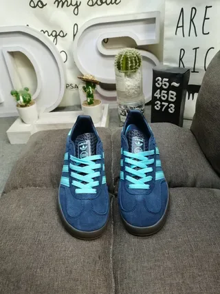 Adidas Gazelle Navy and Mint Lifestyle Sneakers 10