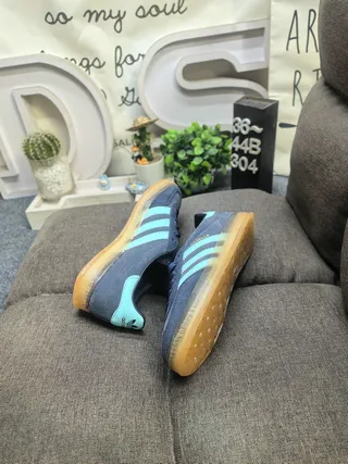Adidas Gazelle Navy and Mint Suede Lifestyle Sneakers 6