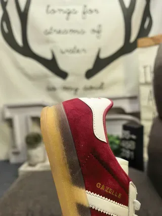 Adidas Gazelle Red Suede Lifestyle Sneakers 3