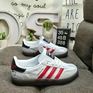 Adidas Gazelle White Red Black Lifestyle Sneakers