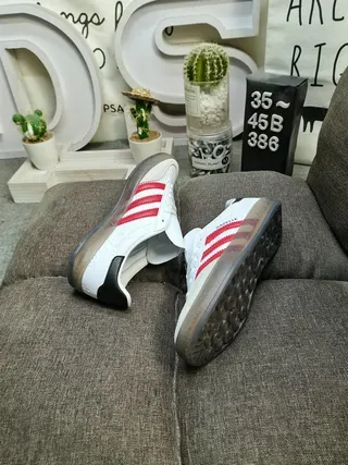 Adidas Gazelle White Red Black Lifestyle Sneakers 6