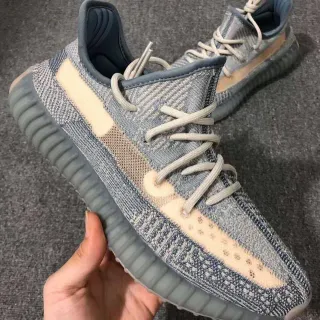 Adidas Gray Beige Knit Upper Ribbed Rubber Sole Lifestyle Sneakers