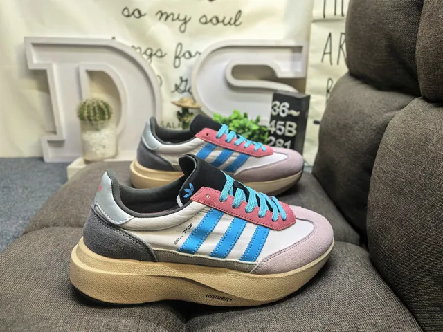 Adidas Gray Black Three-Stripe Side Panel Chunky Platform Sole Lifestyle Sneakers 21