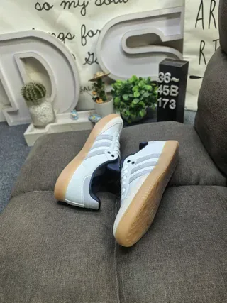 Adidas Gray Navy Low-Top Three-Stripe Side Panel Lifestyle Sneakers 6