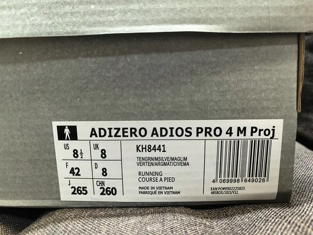 Adidas Chaussures de course vert argent légères tige en maille supérieure bande géométrique de marque 2