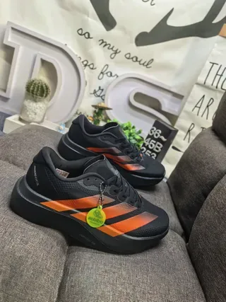 Adidas Lightstrike Pro Black Orange Lifestyle Sneakers 9