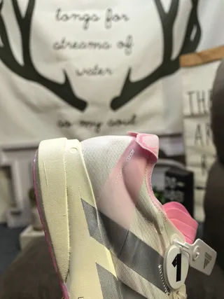 Adidas Lightstrike Pro Pink and Silver Running Shoes 3