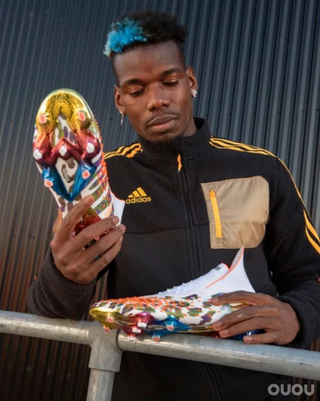Adidas Multicolor High-Cut Sock-Fit Collar Camouflage Upper Firm-Ground Soccer Shoes 12