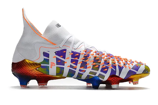 Adidas Multicolor High-Cut Sock-Fit Collar Camouflage Upper Firm-Ground Soccer Shoes 18