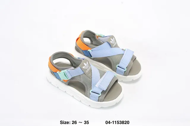 Adidas Multicolor White Adjustable Strap Mesh Upper Casual Sandals 13