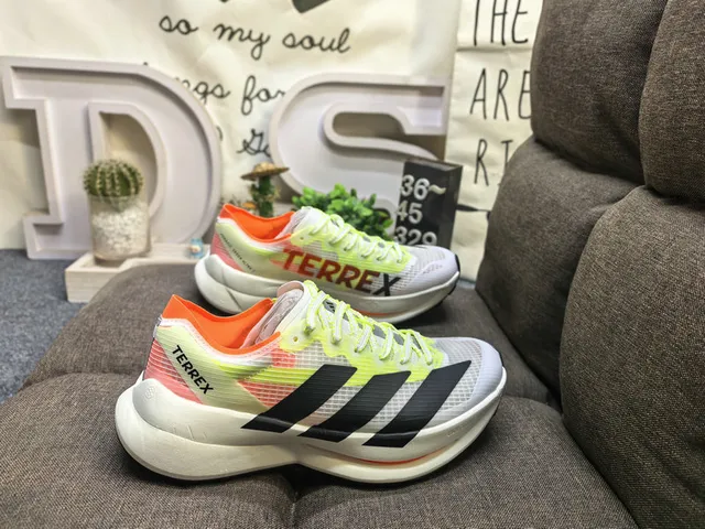 Adidas Multicolor White Mesh Upper Sculpted Foam Midsole Running Shoes 1