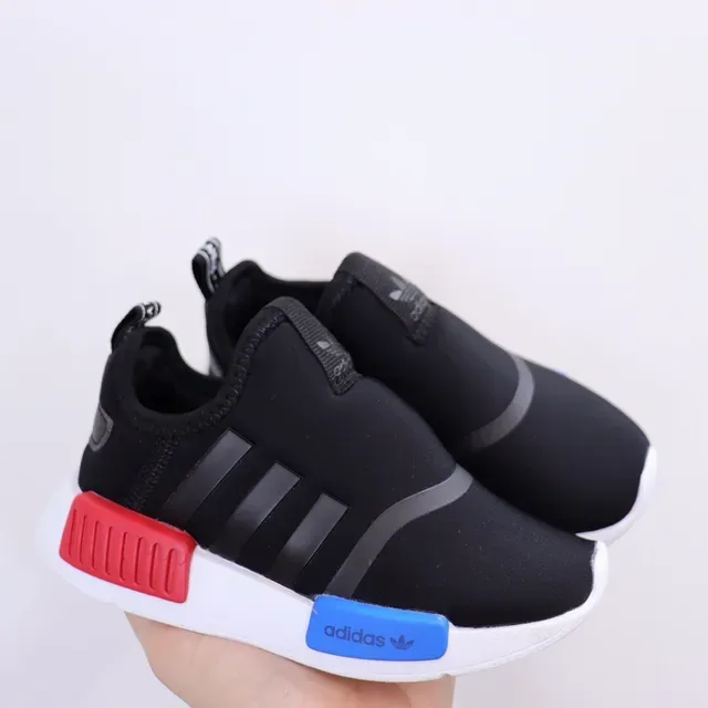 Adidas NMD White Multicolor Slip-On Construction Boost Midsole Lifestyle Sneakers 17