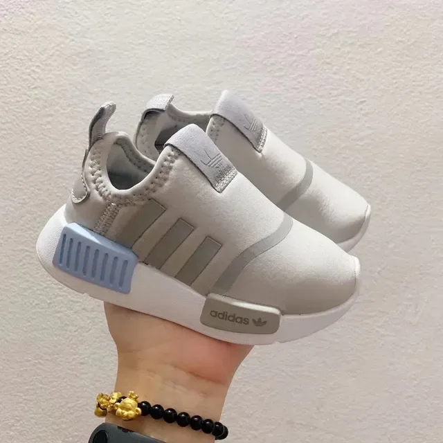 Adidas NMD White Multicolor Slip-On Construction Boost Midsole Lifestyle Sneakers 19