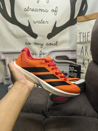 Adidas Orange rouge léger Silhouette de course maille supérieure chaussures de course 5