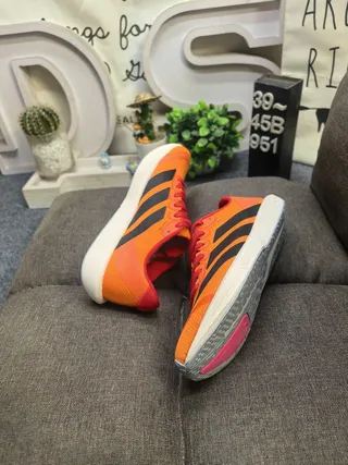 Adidas Orange rouge léger Silhouette de course maille supérieure chaussures de course 6