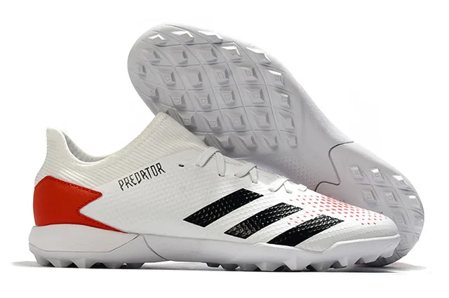 Adidas Predator Preto Verde Baixo Corte Textura de Grade Superior Grama Sapatos de Futebol 10