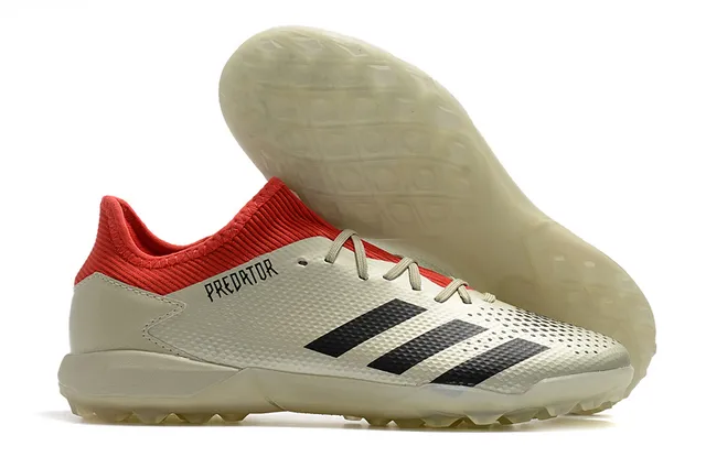 Adidas Predator Preto Verde Baixo Corte Textura de Grade Superior Grama Sapatos de Futebol 13