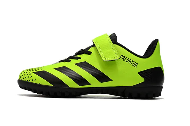Adidas Predator Noir Blanc Low-Cut Velcro Sangle Fermeture Gazon Chaussures de football 8