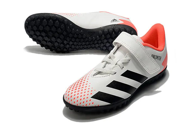 Adidas Predator Noir Blanc Low-Cut Velcro Sangle Fermeture Gazon Chaussures de football 21